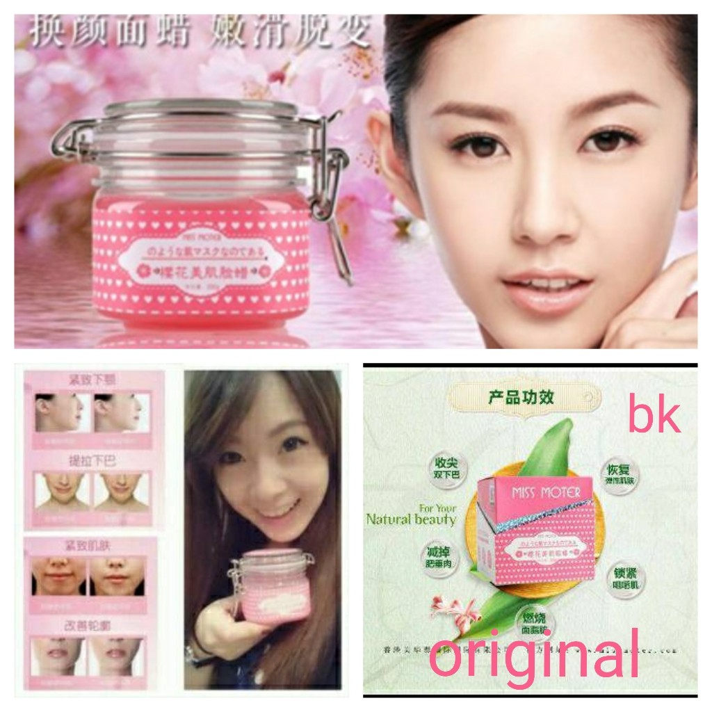 MUST HAVE MISS MOTER CHERRY BLOSSOM FACE WAX/MISS MOTER FACE WAX/MISS MOTER PINK MURAH MERIAH