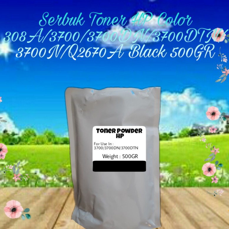 Serbuk Toner Refill Bubuk Powder HP 308A 3700 3700DN 3700DTN 3700N Series Q2670A Black 500gr