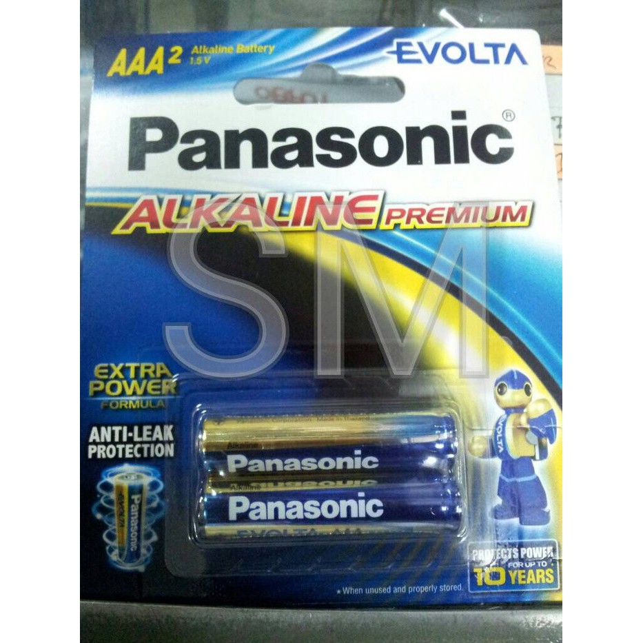 Baterai battery Alkaline Panasonic Evolta AAA A3 2 Pcs