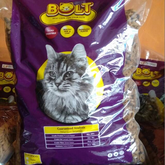 Bolt/makanan kucing bolt 1kg