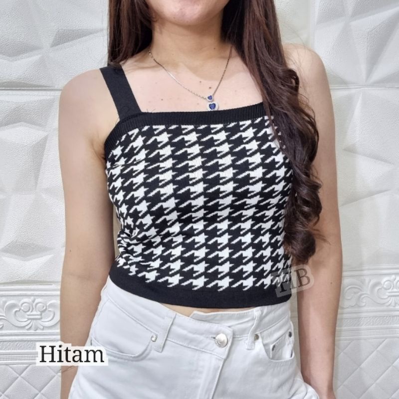 Hawaiian Banana / Tank Top Crop Rajut Import Bangkok