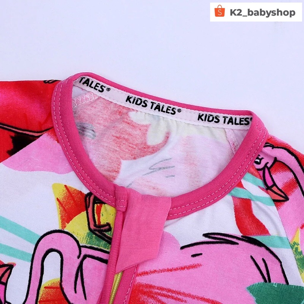 BABY K2 - BABY LONG ZIPPYSUIT MOTIF FLAMINGO KODE 00007