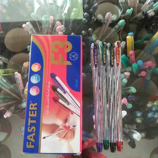 

Bolpen FASTER F3 LANCIP isi 12 pcs