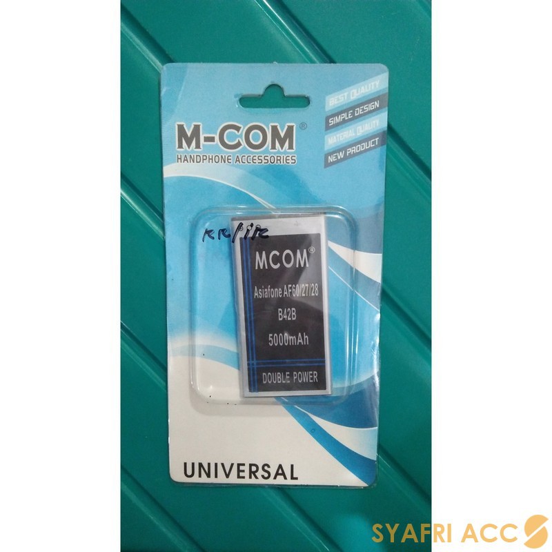 Battery Baterai Double Power (IC) M Com Asiafone AF60 AF27 AF28 B42B