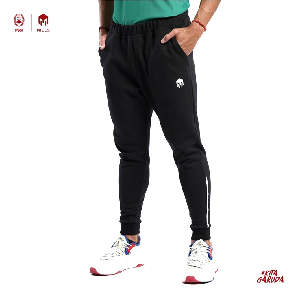 CELANA TRACK PANJANG MILLS 7003GR TRACK PANTS PANTS ORIGINAL BLACK