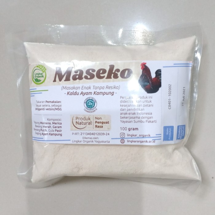 

NEW MASEKO REFILL 100 GRAM KALDU AYAM LINGKAR ORGANIK