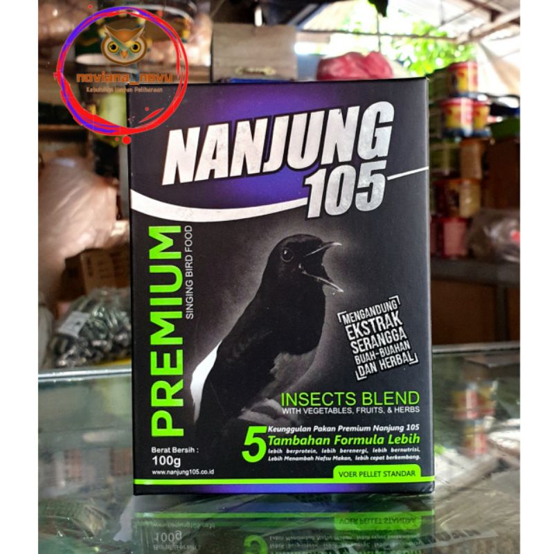 NANJUNG BIRU KECIL NANJUNG 105 PREMIUM SINGING BIRD FOOD INSECTS BLEND WITH VEGETABLES FRUITS & HERB