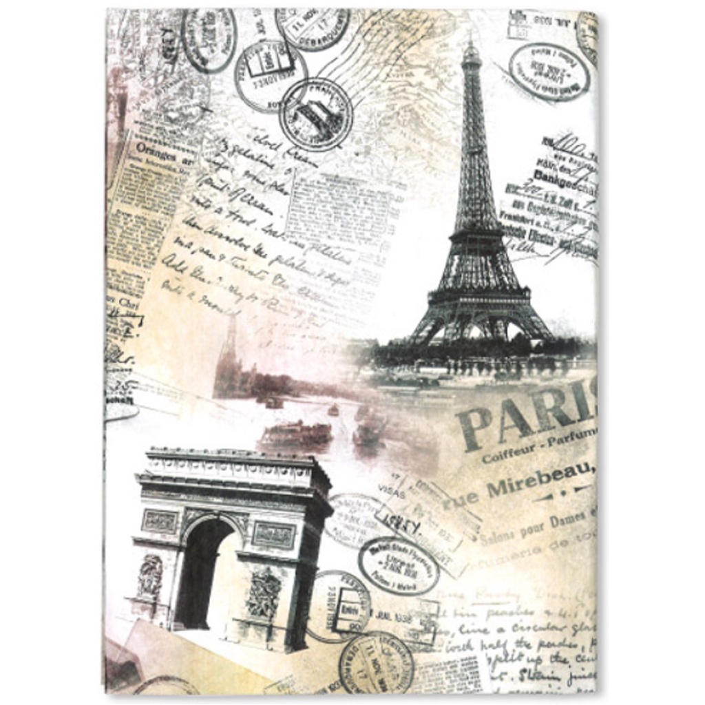 

Artemis Japan Fiber Free Size Book Cover Eiffel Collage