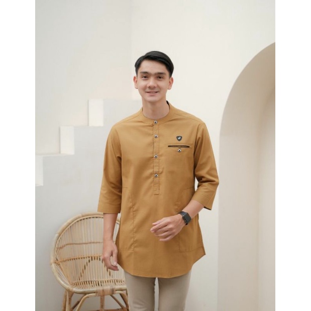 Baju Koko Kurta Dewasa dan anak Lengan 3/4 Material Toyobo Adem Serap Keringat