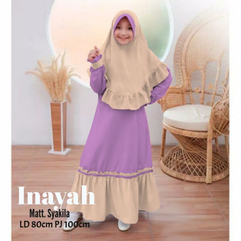 GR GAMIS ANAK INAYAH SR590  / SYARI ANAK TERBARU