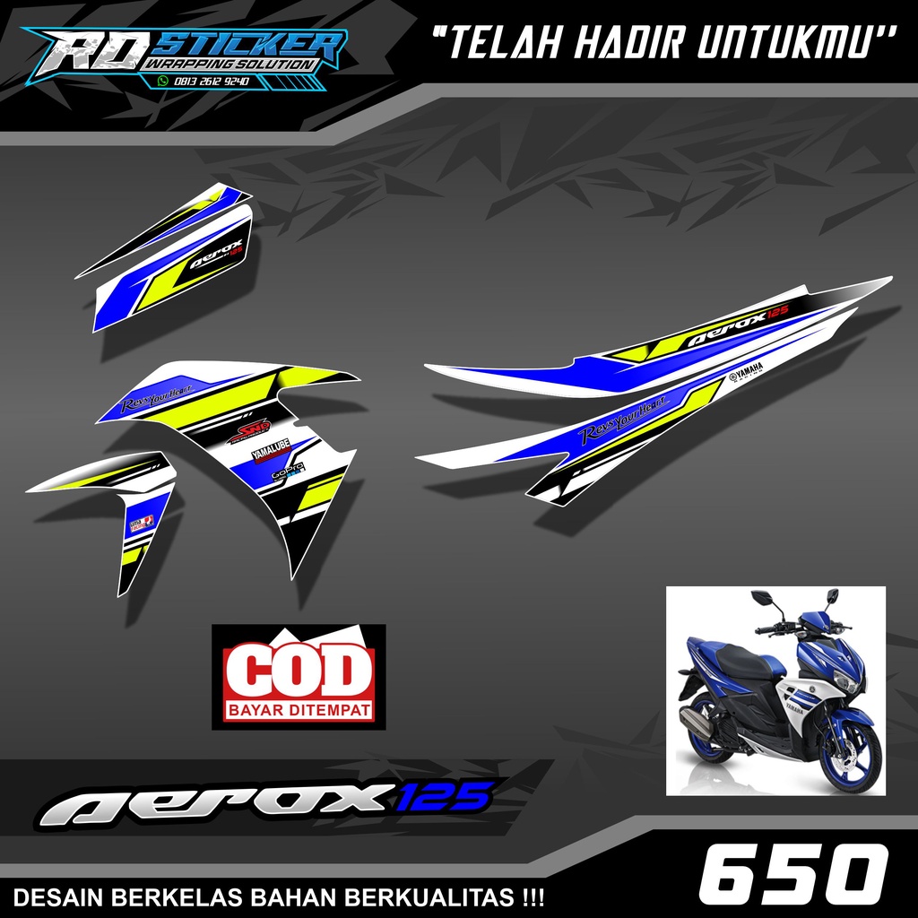 STRIPING VARIASI AEROX 125 STICKER YAMAHA AEROX 125 STIKER STRIPING AEROX 125 STIKER AEROX 125 HOLOG