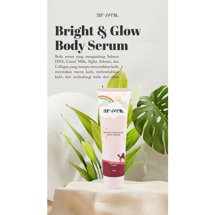 Arvven bright and glow body serum original arven bodyserum body lotion arven kosmetik