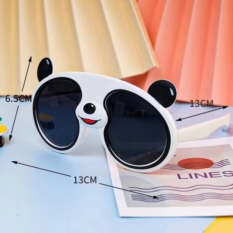 Magic789 Kacamata Hitam Polarized Motif Kartun Panda 3D Untuk Anak Laki-Laki / Perempuan