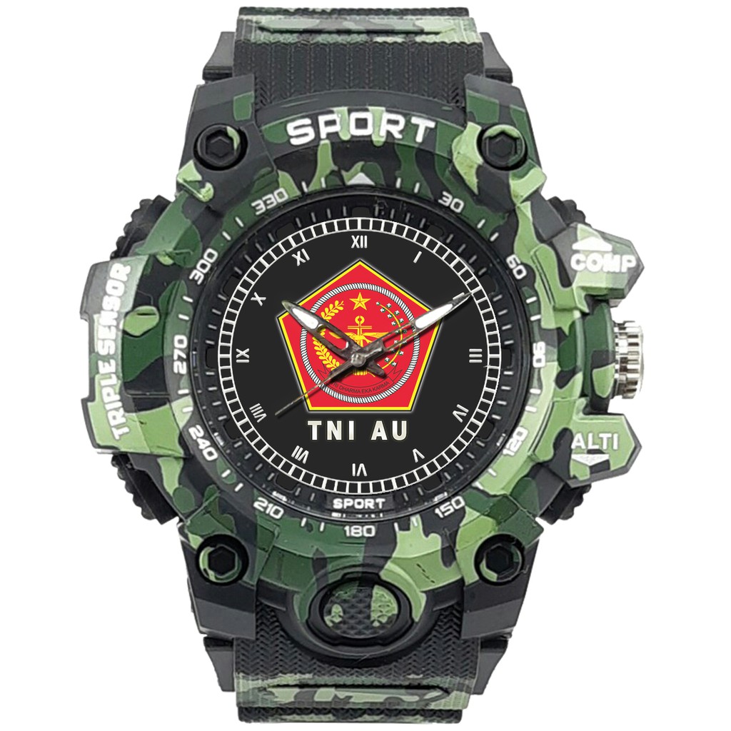 (SPECIAL EDITION) JAM TANGAN LOGO MABES TNI WATER RESISTANT NO.4