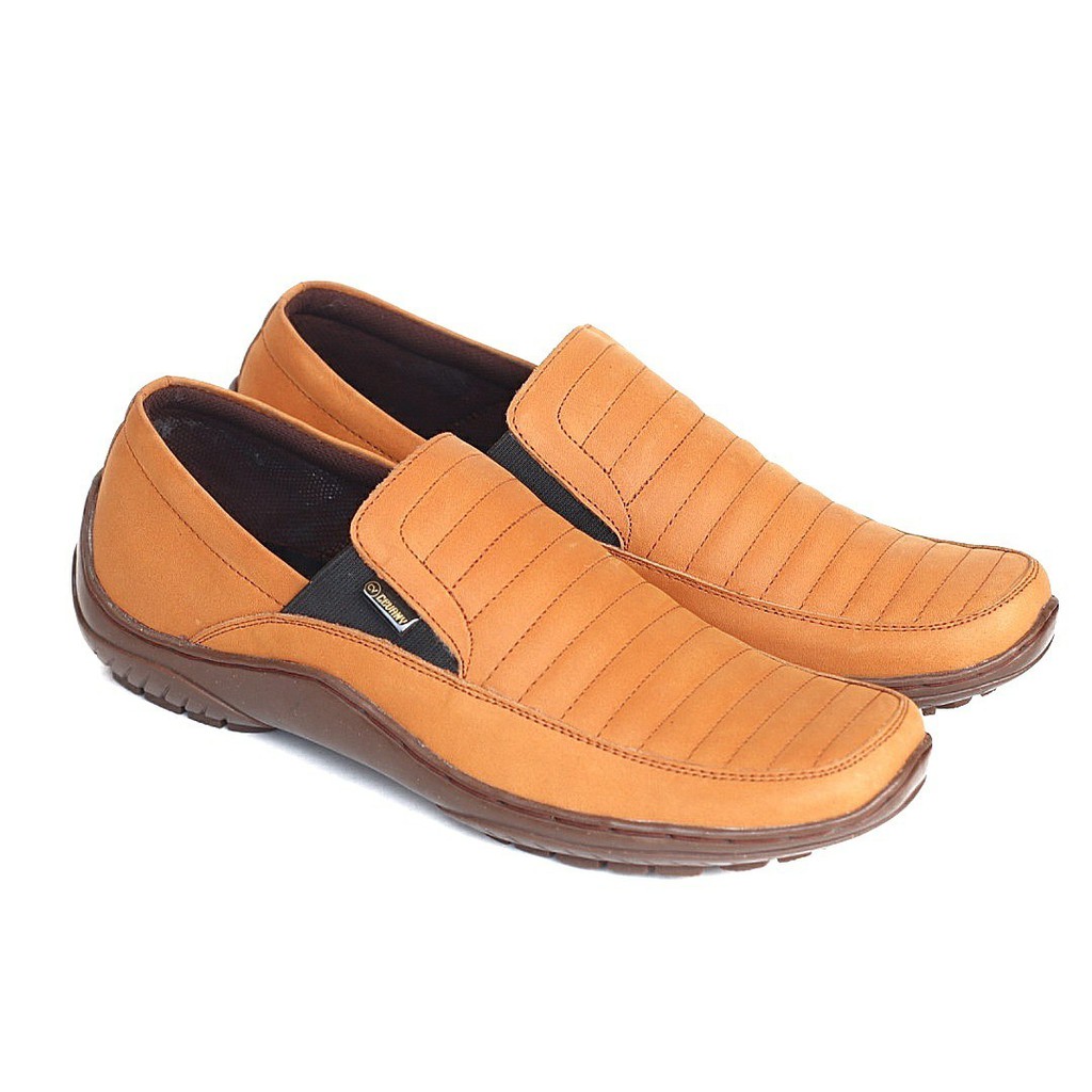 ENOZ X  NOVAL - Sepatu Slop Original Kulit Asli Casual Santai Murah Pria Slip On Formal Cowok Terbaru Gaya Trendy Keren Modis Termurah