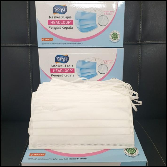 Masker Sensi Headloop 40 Putih