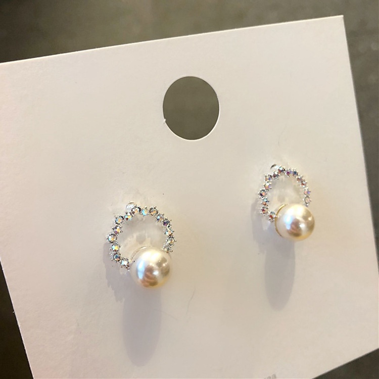 Baru Korea Dongdaemun mutiara anting-anting giwang berlian imitasi pendek elegan sederhana wanita 92