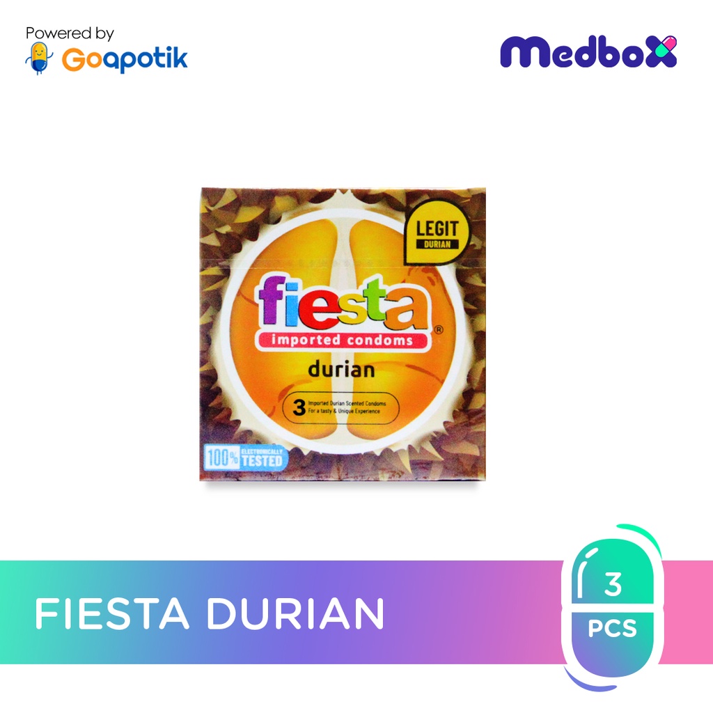 Kondom Fiesta Durian 3 Pcs