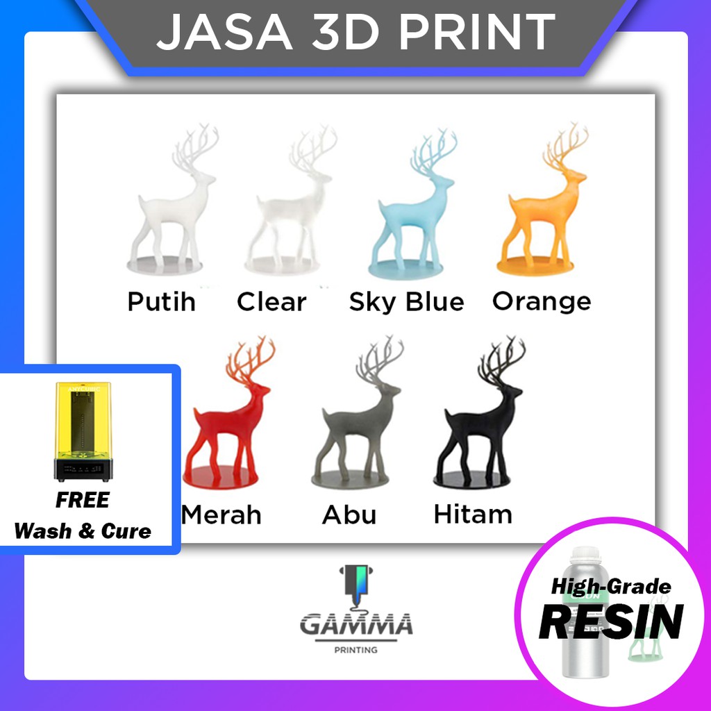 Jasa 3D Print Custom RESIN / SLA Cetak 3 Dimensi Printing Printer DLP