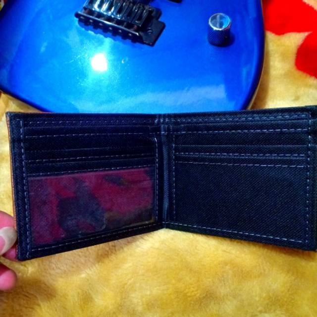 Dompet pria kulit sintetis#dompet murah#dompet golden hitam