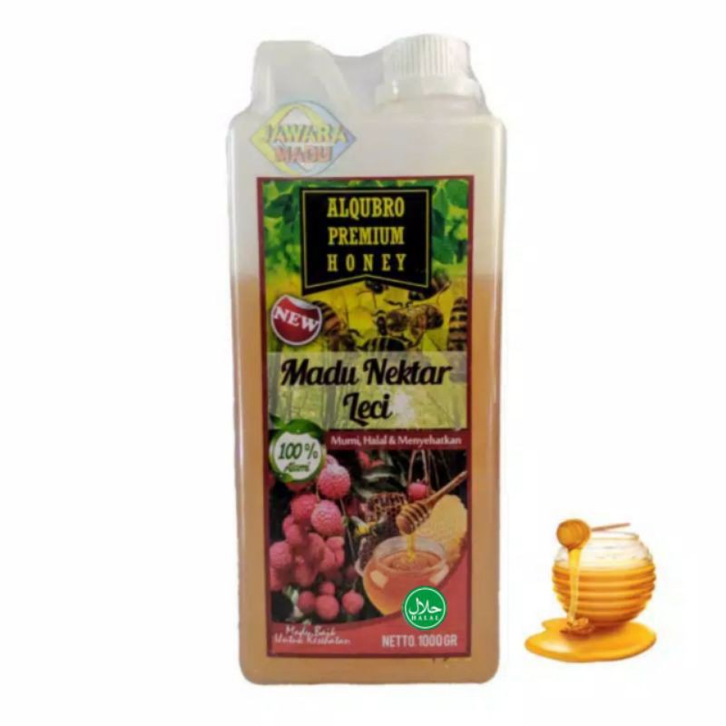 

Madu Asli Al Qubro Premium 1Kg Madu Nektar Leci