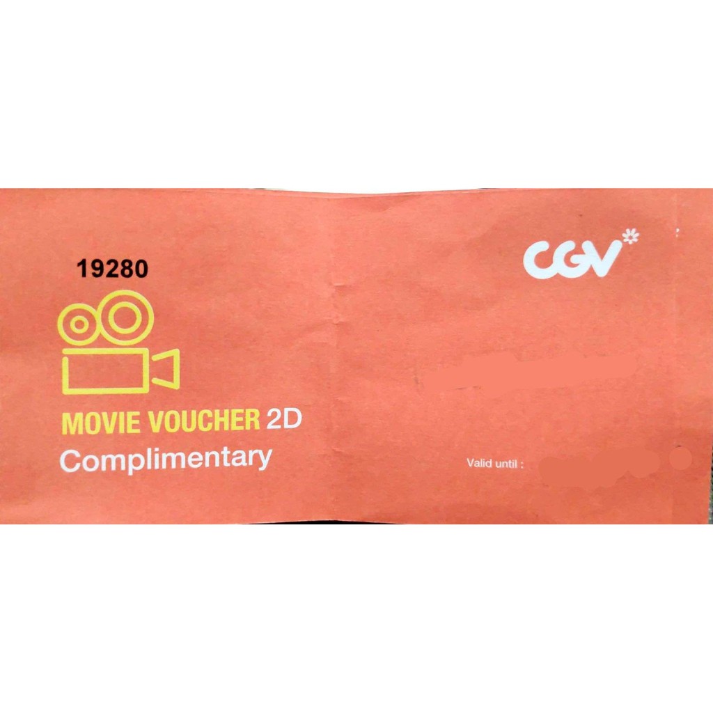 Movie Voucher CGV Blitz tiket nonton bioskop cinema ticket senilai 75k vocer