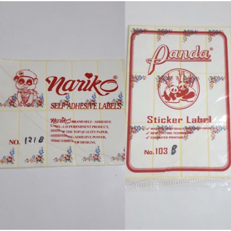 

Laber nama sticker bunga 2 pack