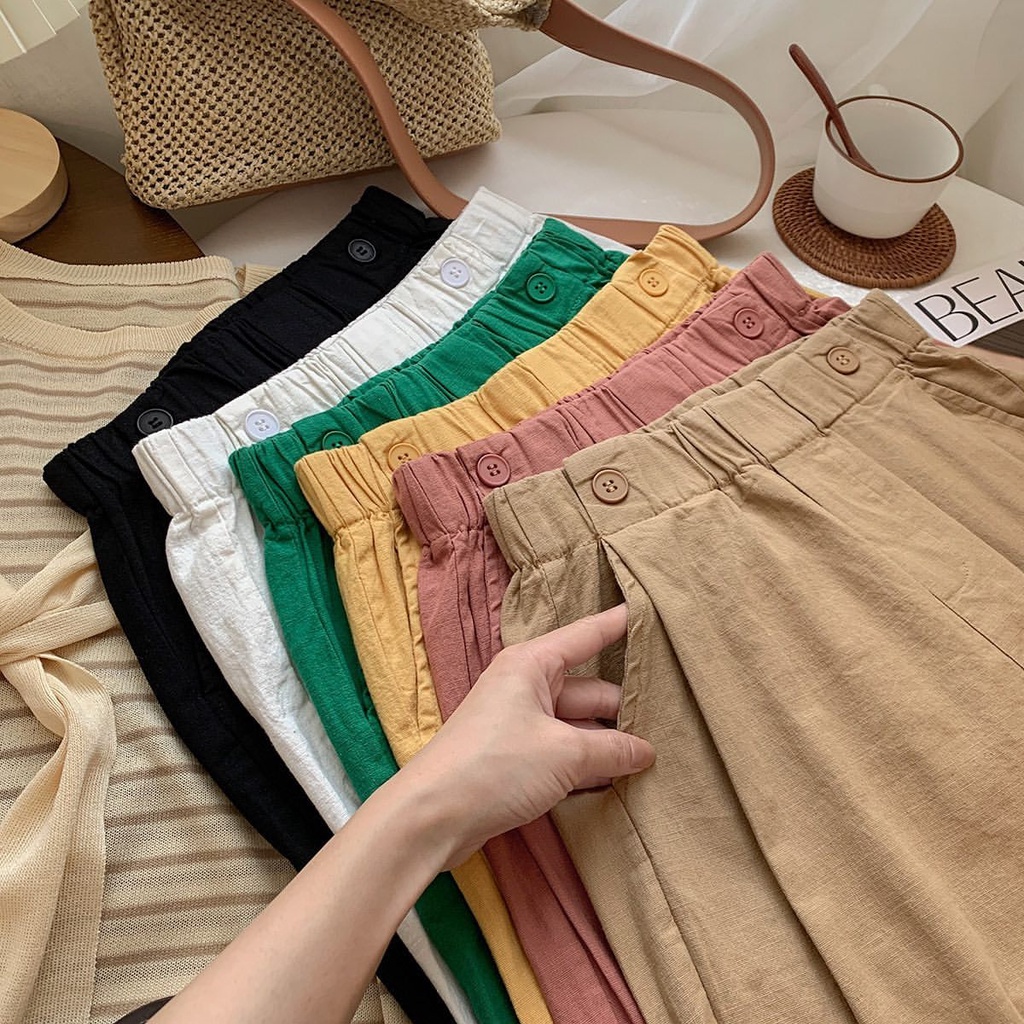 NAYYA SHORTPANTS - CELANA PENDEK MURAH - CELANA LINEN - CELANA LUCU