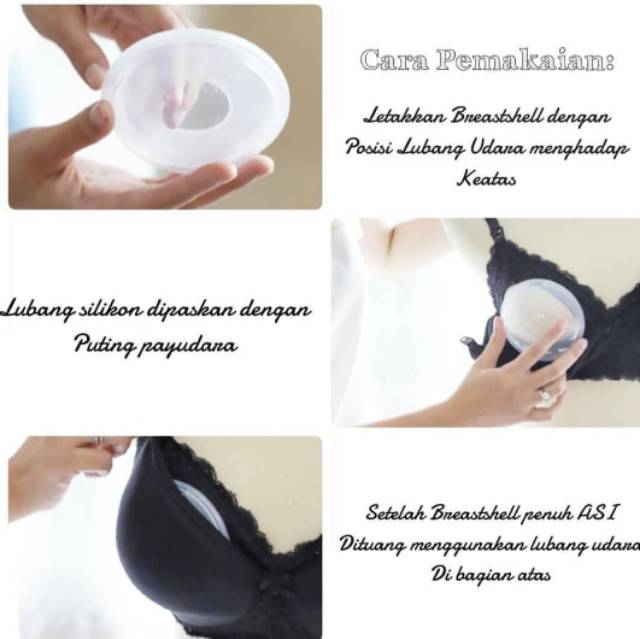 Wadah Penampung ASI isi 2pcs / Breast Shell / Breast Milk Collection Shell / Breast Pad Silikon