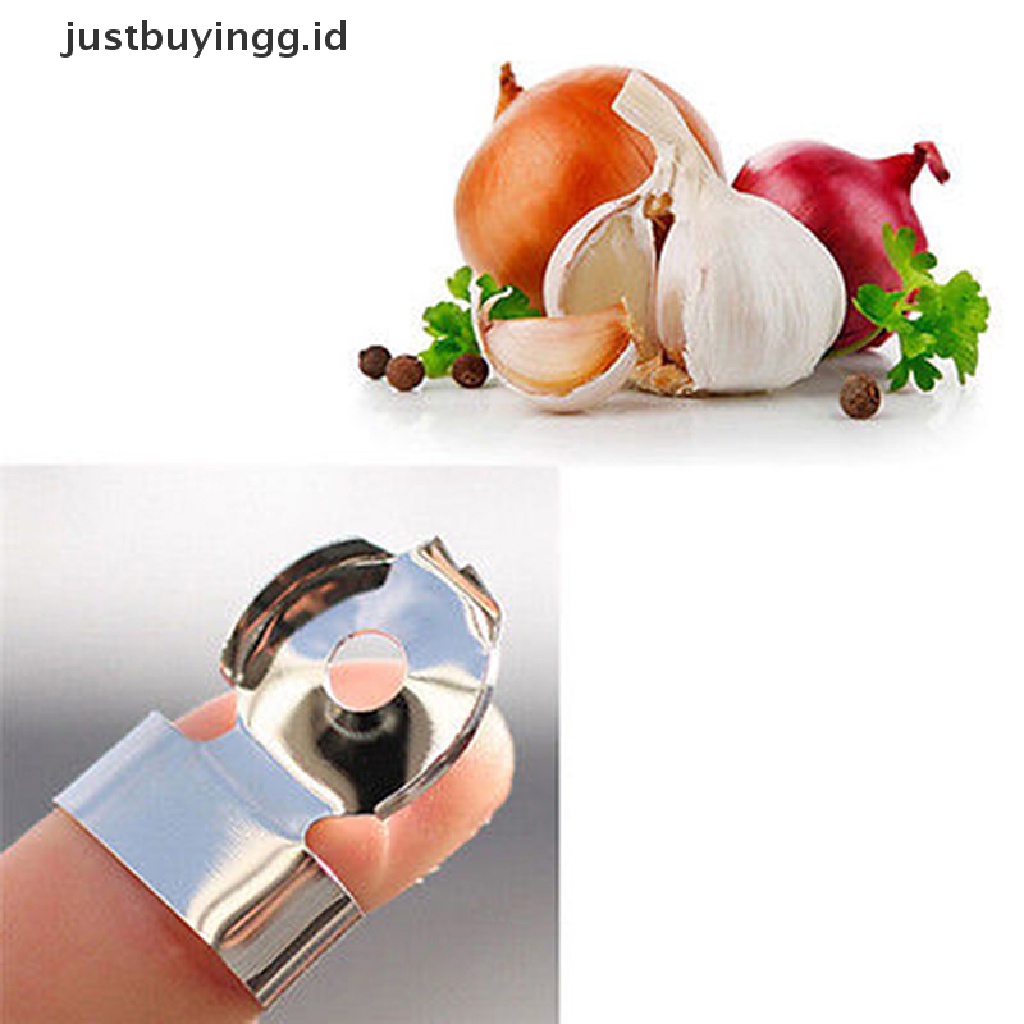 2 Pcs Alat Pengupas Bawang Putih Jahe Praktis Bahan Stainless Steel Untuk Dapur