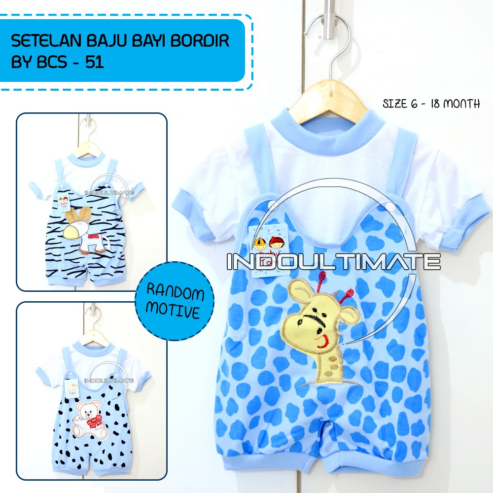 BABY TOM Setelan Baju 3bln-2th Bayi laki laki Perempuan baju stelan pakaian kaos bayi newborn BCS-51