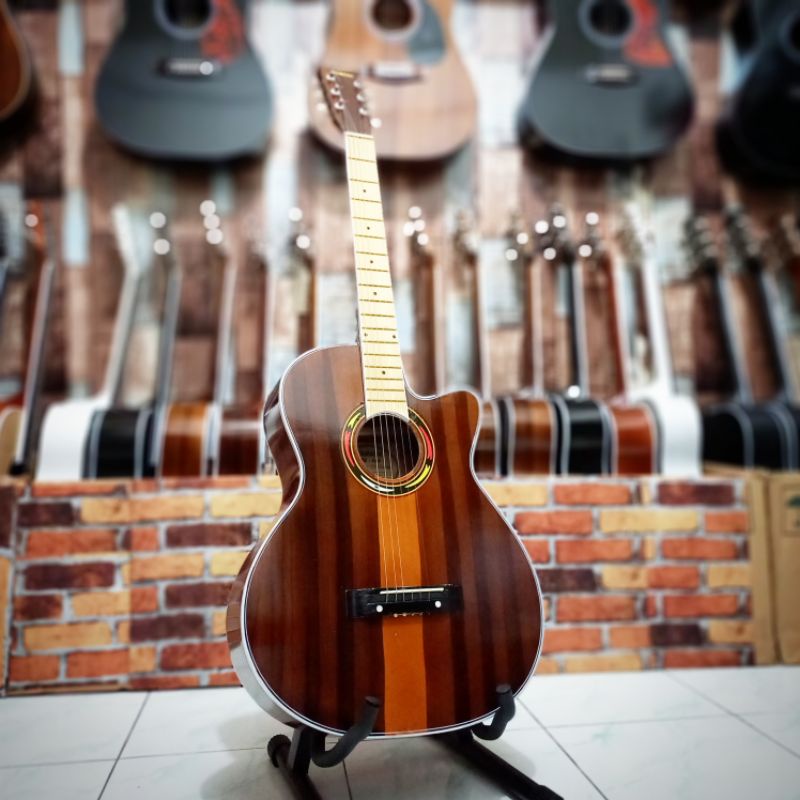 Gitar Akustik Pemula (Bonus Tas Pik &amp; Senar Cadangan 1 Set)