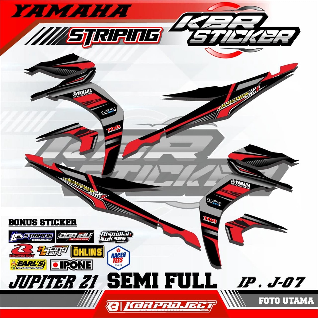 JUPITER Z1 (cod) stiker motor - striping jupiter z1 - motor yamaha - motor – Racing.07