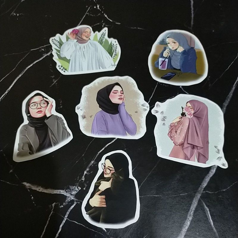 

Sticker Aesthetic Hijabers 03