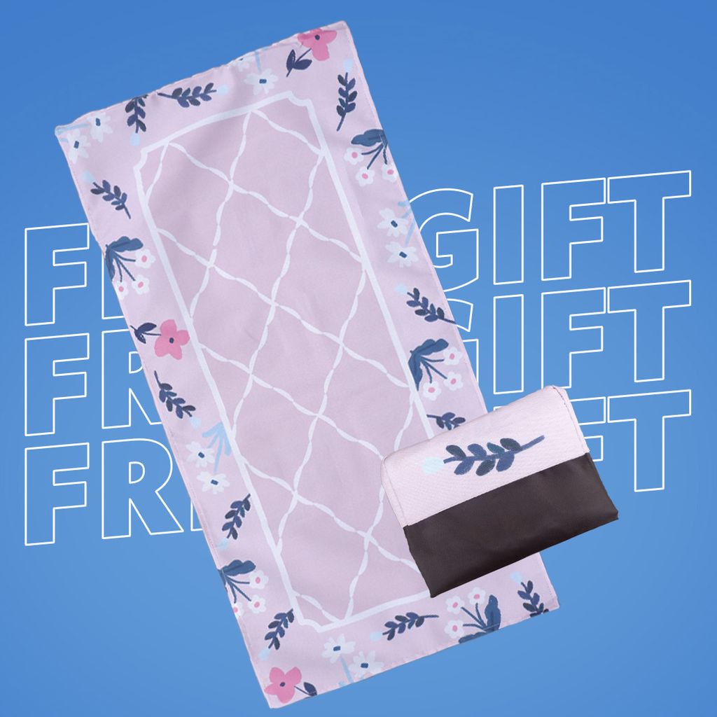 [GIFT] NIVEA x Kelly's Co SUPERBLOOM Travel Praying Mat - Pink