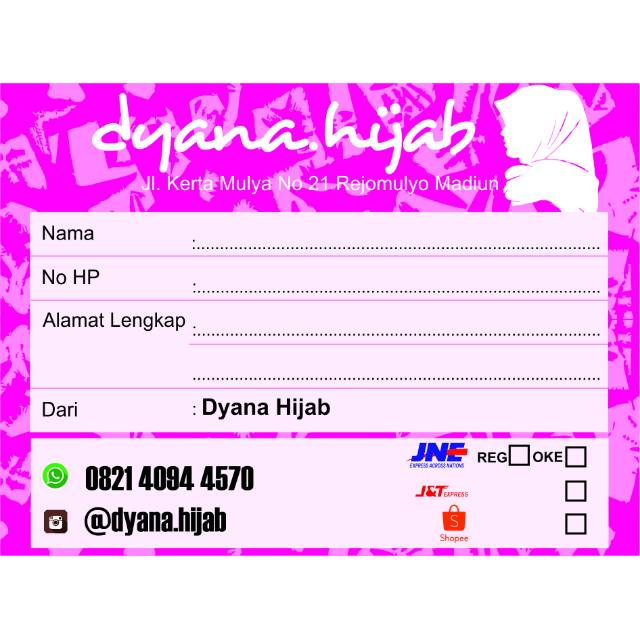 

Stiker pengiriman isi 21 pcs