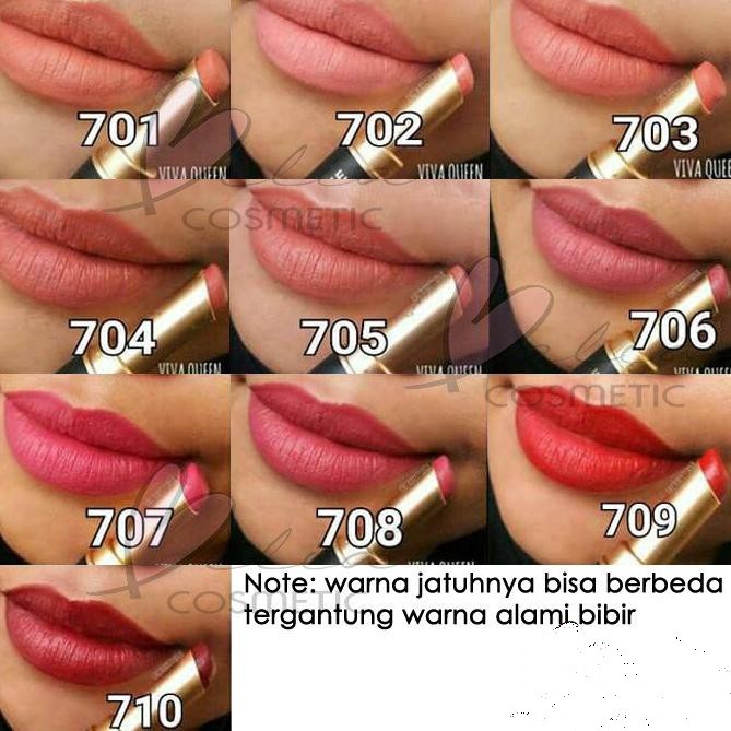 VIVA Queen 100% Ori Perfect Matte Lip Color 2.5g ( lipstik lipstick viva )