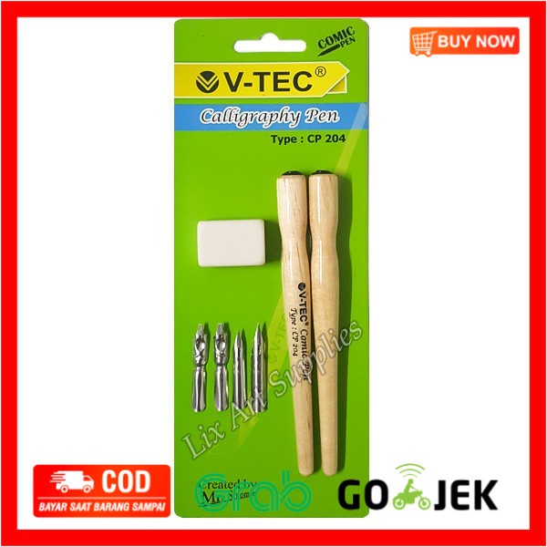 

(BISA COD) V-Tec Comic & Calligraphy Pen Tools Set (CP-204)