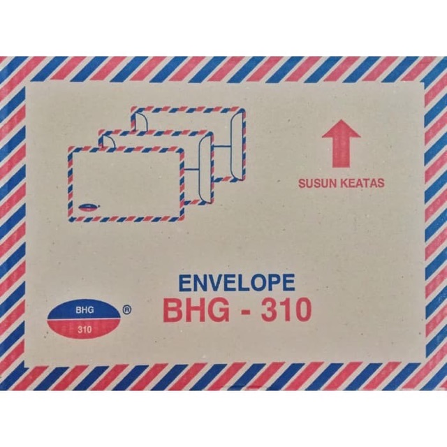 

IK6 Amplop Coklat AIRMAIL KANCING TALI 310 BHG 100 Gram