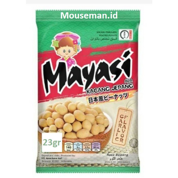 

Mayasi Ala KACANG JEPANG Panggang Rasa Bawang / GARLIC FLAVOR 27gr