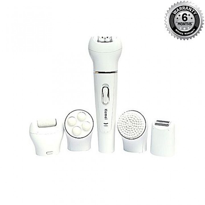 KEMEI KM-2199 5 in 1 Rechargeable Lady Epilator Shaver Tool Sets