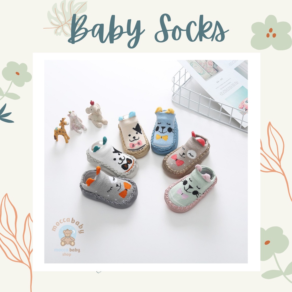 MBSS SEPATU PREWALKER ANTI SLIP BAYI KARAKTER ANIMAL CUTE / SEPATU KAOS KAKI KOREA FASHIONABLE / cutie cat