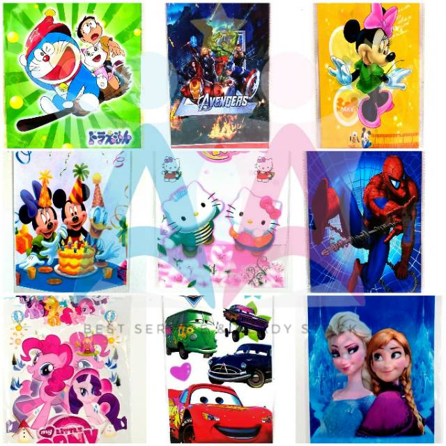 

TERMURAH!! isi 10 - 18x37 Plastik Snack Goodie Bag Ultah Souvenir Ulang Tahun Perlengkapan Party