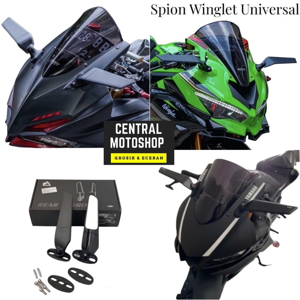 Spion Winglet Spion Zx 25 Spion Model Rizoma Universal Ninja,R15,R25,Cbr,Gsx,Xmax,Nmax Dan Motor Lain Nya  FOURSIX_46