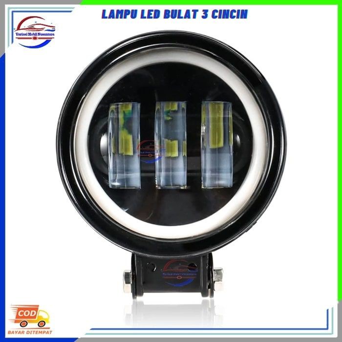 Lampu Led Variasi Bulat Sorot Kabut Depan Variasi Mobil Universal Truk Truck
