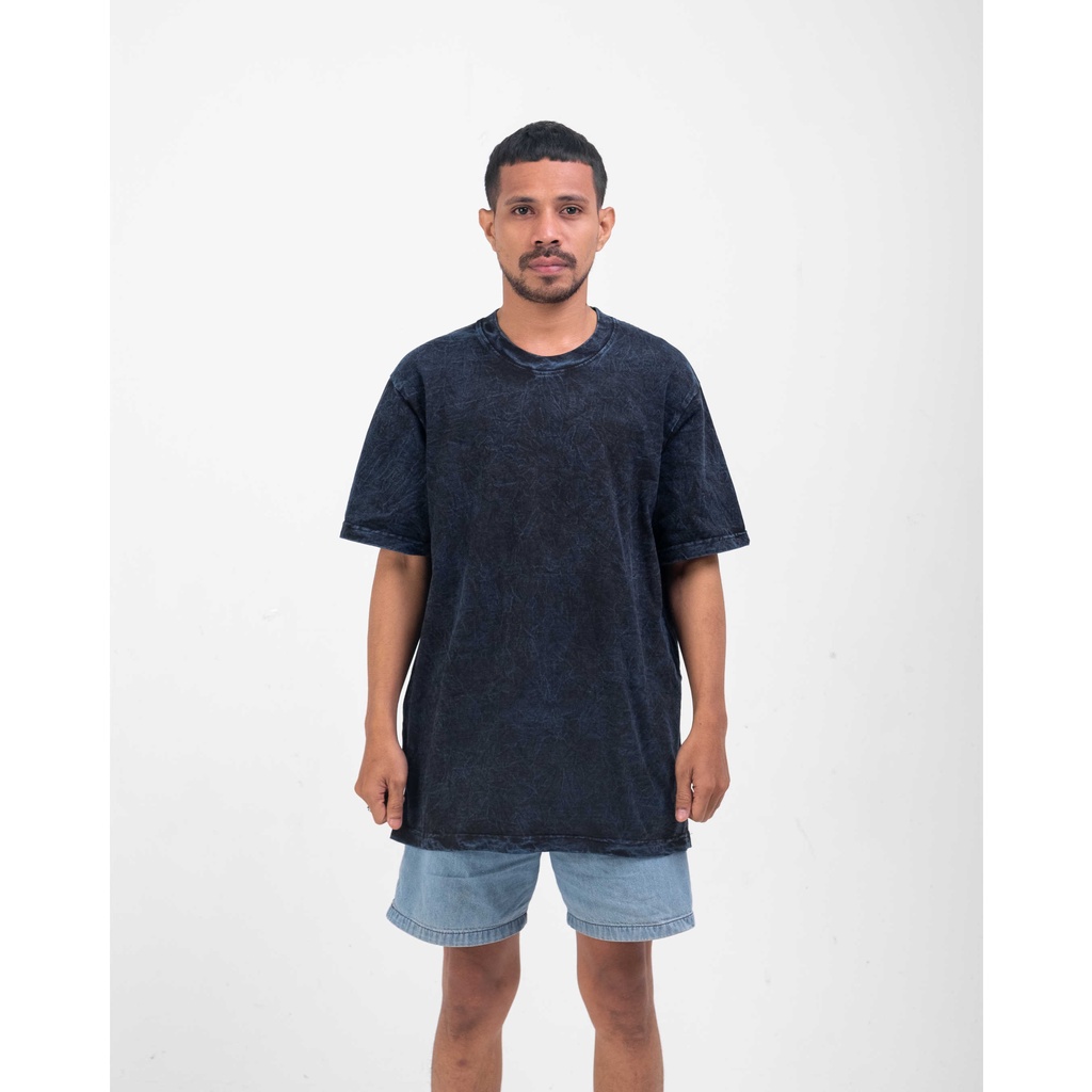 Oversize Tees/Tshirt/kaos Washed Blue Polos