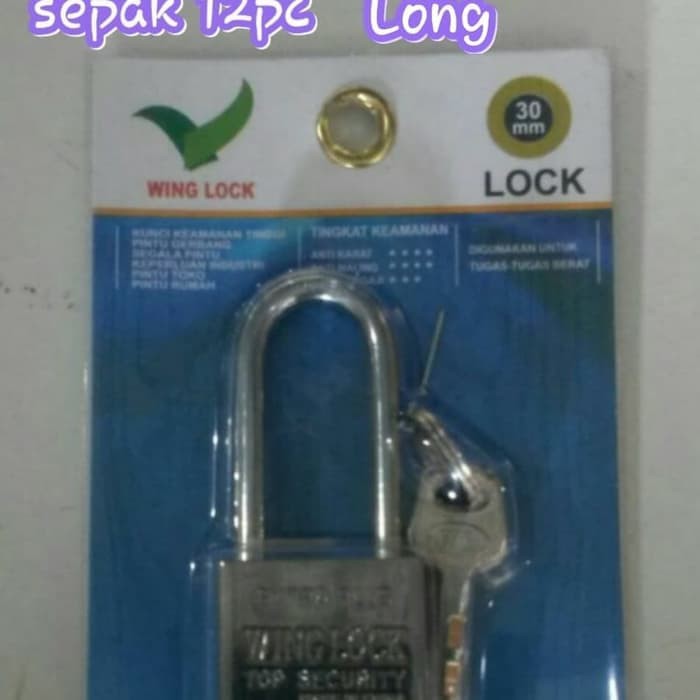 Gembok Wing Lock &quot;30mm&quot; Long Gembok Winglock, Gembok 94mm, gembok 70mm