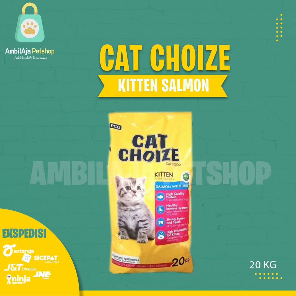 Makanan Kucing kering murah Cat Choize 20kg All Varian ( Grab Gosend )