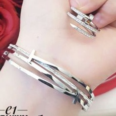 Titanium Set Gelang dan Cincin Wanita G303C