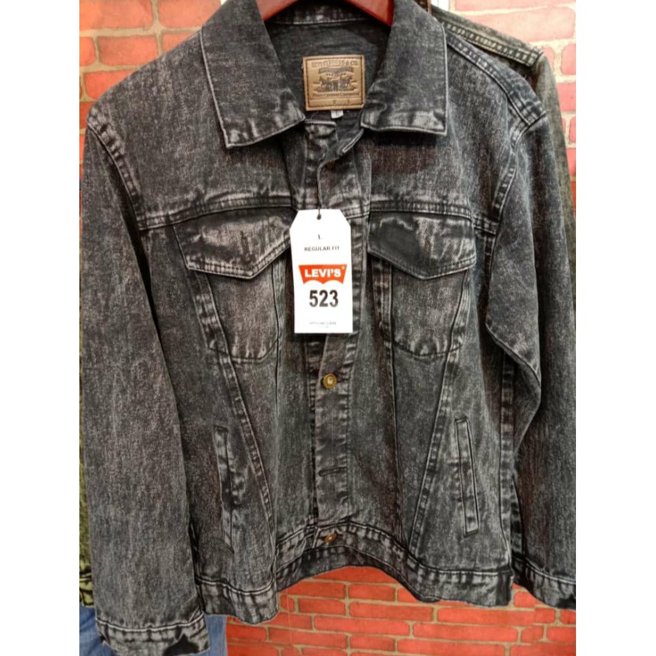 Jaket Pria Levis 501 Bahan Denim Nyaman Dipakai Jaket Panjang Jaket Asli